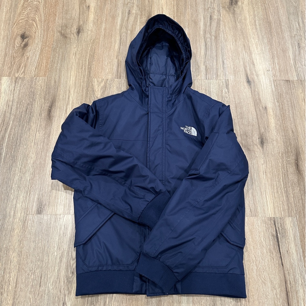 {preloved} Boy’s The North Face Blue Puffer Jacket with Hood